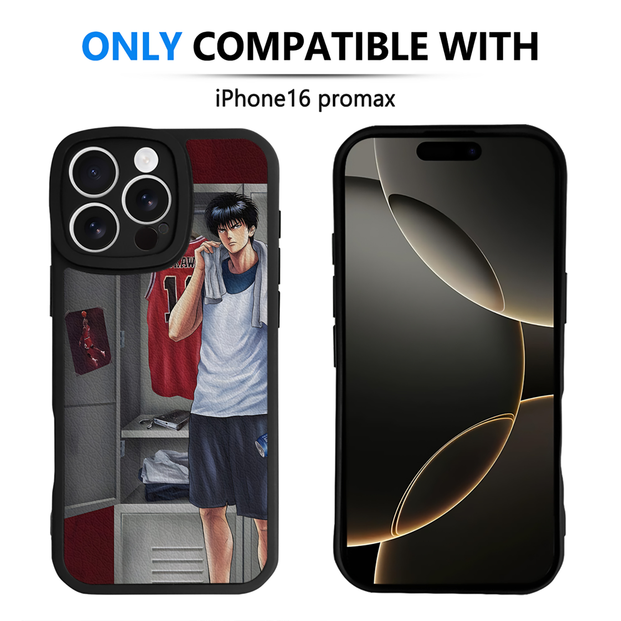 （画像用） SLAM DUNK／スラムダンク 【iPhone 16シリーズ対応】シリコンスマホケース（レザー調） 材質：シリコン